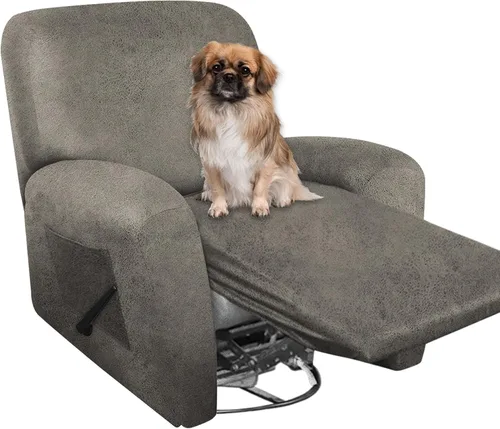 Vista 60 de ANARACHON Fundas para Sillas Reclinables Tipo Cuero, 4 Piezas Funda para Sillón Reclinable Lazy Boy, Protector de Muebles - Funda Suave Lavable