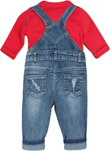 Vista 20 de Conjunto de pantalones de jean para bebés y niños pequeños