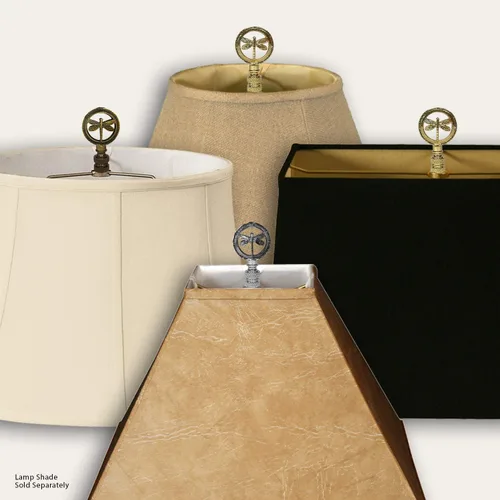 Vista 5 de Royal Designs, Inc. Lámpara decorativa de libélula finial, F-5093-CH-1, cromo