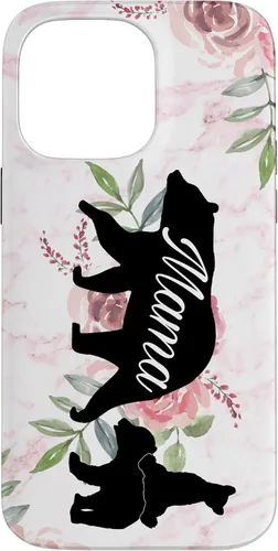 Vista 21 de Mama Bear Mom Gift Phone Holder - 2 Cubs Kiddo Mom Case for iPhone 17