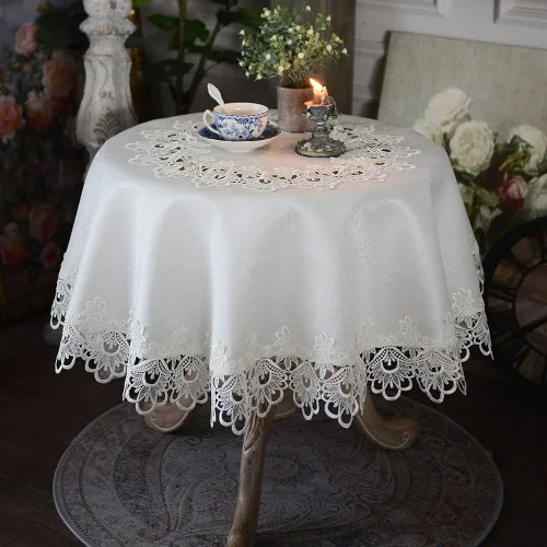 Vista 8 de ARTABLE Mantel pequeño de encaje de macramé de otoño y Navidad, para Acción de Gracias, al aire libre, granja, rústico, cocina, fiesta, cumpleaños