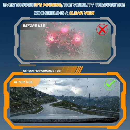Vista 6 de GSPSCN 2 limpiaparabrisas de repuesto para Cooper R55, R56, R57, 2013, 2014, 2015, 19 + 18 pulgadas (juego de 2)
