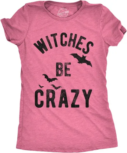 Vista 10 de Camiseta divertida de fiesta de brujas para mujer Gris jaspeado oscuro