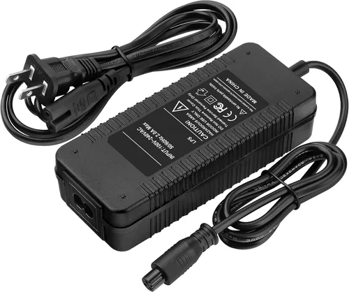 Vista 2 de Adaptador de 42 V CA/CC compatible con Hover-1 Drive, Maverick, Liberty, Helix 36V Hover Board FY0184200400 42VDC 0.4A Cargador de cable de fuente