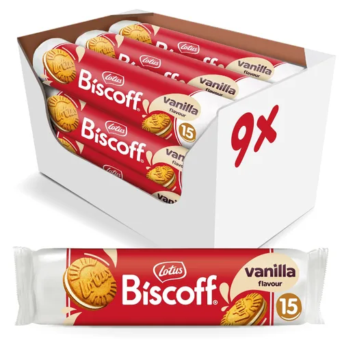 Vista 9 de Lotus Biscoff Sandwich Cookies, Biscoff Cream, 22 galletas por paquete, 7.76 onzas