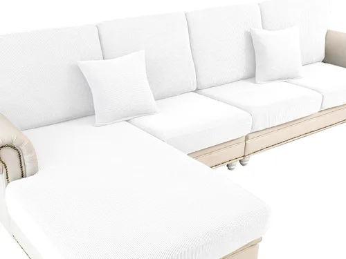 Vista 7 de LA MEACK Funda de Cojín de Sofá Funda de Cojín de Asiento Funda Elástica para Sillón Fundas Separadas para Sofá Seccional Protector de Muebles