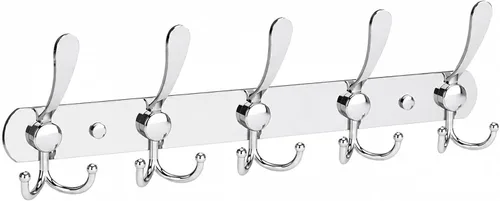 Vista 24 de YUNISS Perchero montado en la pared, 3 ganchos triangulares de acero inoxidable para abrigos, sombreros, batas, toallas en recibidor y entrada Negro