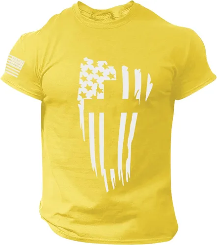 Vista 3 de Camisa de fútbol americano, camisa mexicana americana para hombre, camisa de playa para hombre, color caqui, manga corta, cuello redondo, camisetas