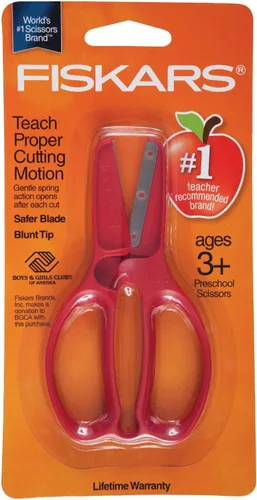 Vista 2 de Fiskars tijeras con resorte para preescolar, el color recibido puede ser diferente (93907097).