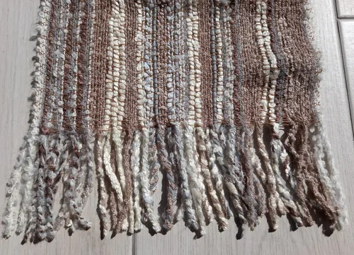 Vista 6 de Genérico Bufanda 100% de alpaca bebé para mujer. Fabricada en Perú. Suave, limpia e hipoalergénica. Tejido lujoso. Hecho a mano