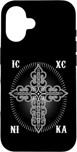 Vista 32 de IC XC Nika Cross Christogram Orthodox Christian Case for iPhone 17