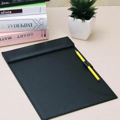 Vista 6 de Portapapeles A4, 13" X 9" Carpeta de Archivos de Oficina con Clip Organizador de Documentos Almohadilla de Escritura Soporte para Tarjetas