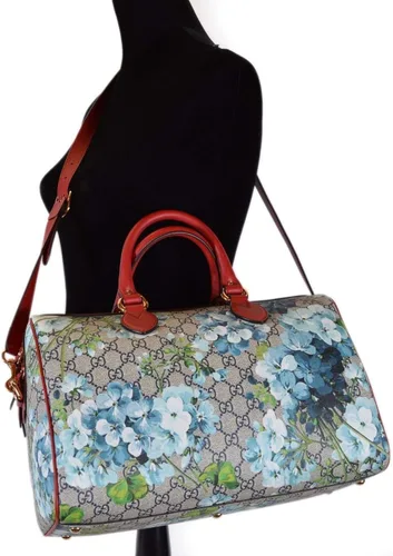 Vista 3 de Gucci para mujer GG supreme Florece Convertible Boston bolsa