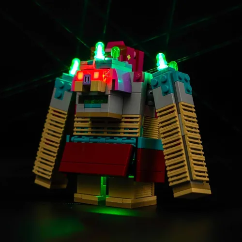 Vista 3 de VONADO Kit de luces LED para Lego Minecraft The Devourer Showdown 21257 (solo luces, sin modelos) Juego de iluminación creativa accesorios
