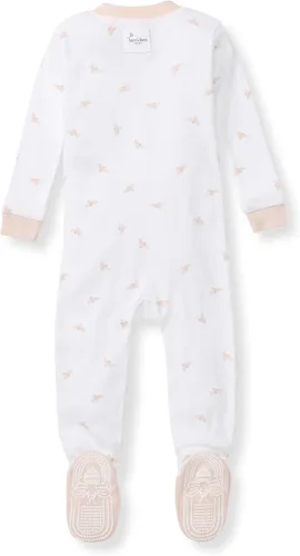 Vista 118 de Burt's Bees Baby Pijama para bebé niña, 100% algodón orgánico, pijama de una pieza, overol diagonal con cremallera, ajuste cómodo