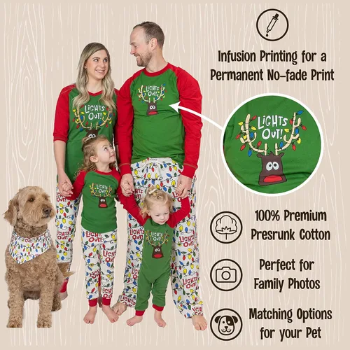 Vista 6 de Lazy One Pijamas de Navidad familiares a juego, pijamas de Navidad a juego para familia, adultos, adolescentes, niños y bebés