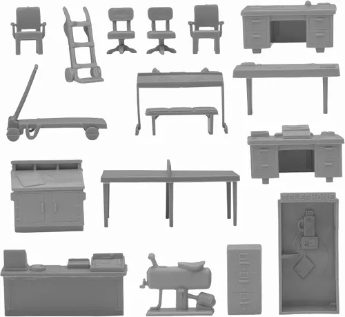 Vista 3 de BMC Classic Marx Mid-Century - Muebles modernos de plástico de 32 piezas