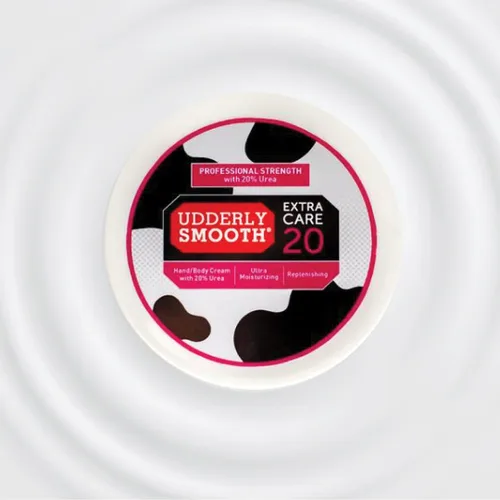 Vista 3 de Udderly Smooth Extra Care Crema hidratante profunda para manos/cuerpo con 20% de urea, sin perfume, 8 onzas Crema hidratante intensiva, crema