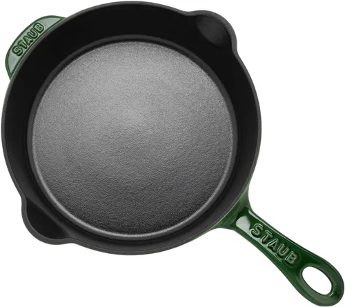 Vista 2 de Sartén tradicional de hierro fundido de STAUB de 8.5 pulgadas - Albahaca
