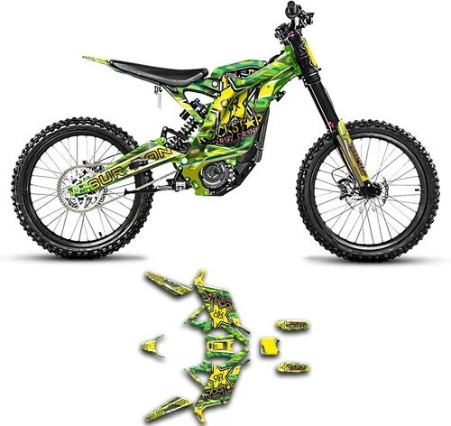 Vista 14 de Kungfu Graphics Kit de calcomanías personalizadas para Surron SUR-RON Segway X160 X260, azul morado, SRX17N088-KO