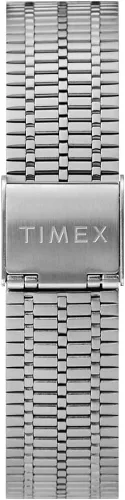 Vista 2 de Timex Pulsera de acero inoxidable Q Timex Reissue de 1.496 in con esfera azul