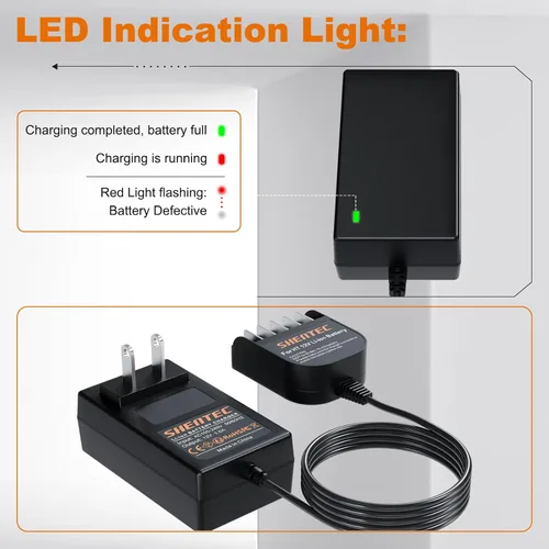 Vista 2 de Shentec 10.8V-12V Li-ion Carga de batería compatible con Hitachi BCL1015
