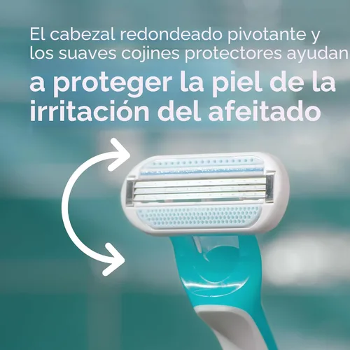 Vista 4 de Gillette Venus Tropical - Maquinilla de afeitar desechable para mujer, 3
