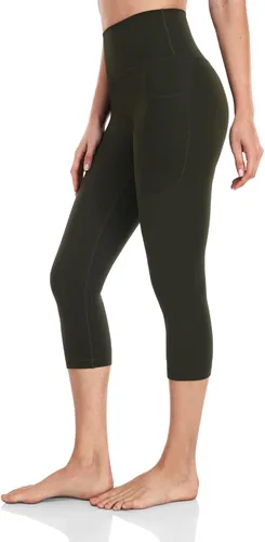 Vista 3 de HeyNuts Essential Capri Leggings with Side Pockets for Women 19'' 21