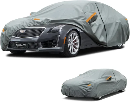 Vista 258 de Kayme Funda de Coche de Servicio Pesado Impermeable para Todo Tipo de Clima, Ajuste Personalizado para Tesla Model S, Cubierta Exterior Completa