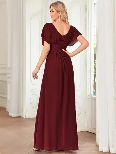 Vista 2 de Ever-Pretty Vestidos de noche formales con cuello en V elegantes para mujer 7851