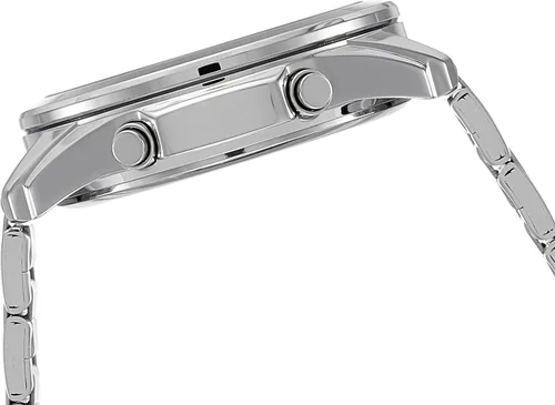 Vista 3 de Casio AMW810D-1AV Reloj de acero inoxidable con esfera activa para hombre, Moderno