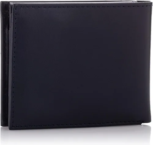 Vista 2 de Tommy Hilfiger Cartera de cuero genuino para hombre con múltiples ranuras para tarjetas