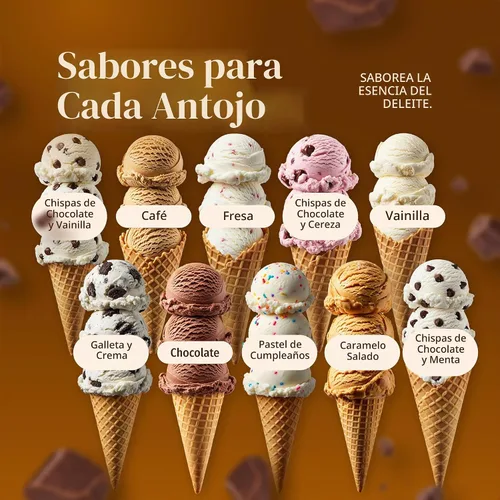 Vista 5 de Triple Scoop - Mezcla de helado de chocolate prémium para hacer helados. Simple, fácil, delicioso. De mezcla gourmet a máquina en 5 minutos, hace 2