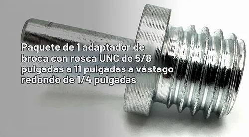 Vista 5 de Adaptador de taladro DA1 5/8-11 a 1/4" que convierte almohadillas