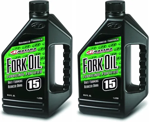 Vista 3 de Maxima Racing Oils 56916-2PK Aceite de horquilla estándar hidráulico 15w Botella de 16 oz, paquete de 2