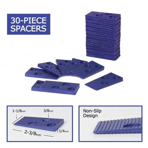 Vista 5 de WORKPRO Kit de instalación de pisos de madera laminada con mazo reforzado de doble cara, barra de tracción resistente, bloque de roscado