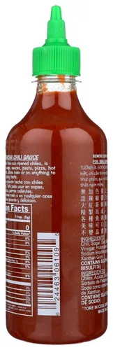 Vista 4 de 6 BOTELLAS HUY FONG SRIRACHA SALSA DE CHILI CALIENTE 17OZ