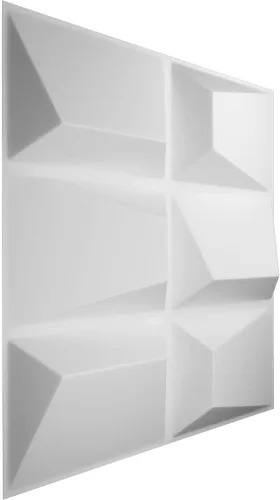 Vista 3 de Ekena Millwork WP20X20STWH 19 5/8 pulgadas de ancho x 19 5/8 pulgadas de alto Stratford EnduraWall Decorativo 3D Panel de pared cubre 2.67 pies