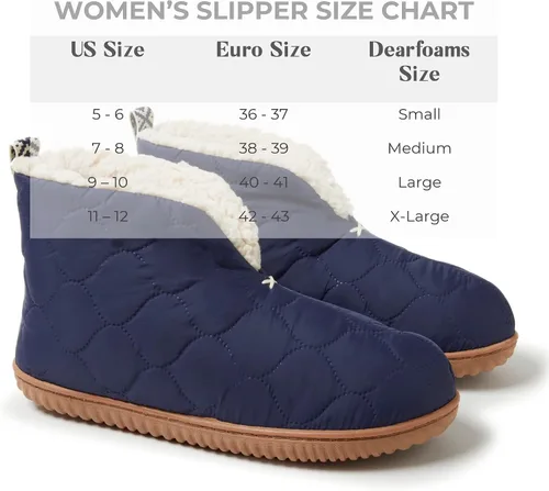 Vista 7 de Dearfoams Pantuflas tipo botín de calentamiento para interiores y exteriores para mujer