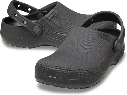 Vista 6 de Crocs Zuecos clásicos de lona elaborados unisex para hombres y mujeres