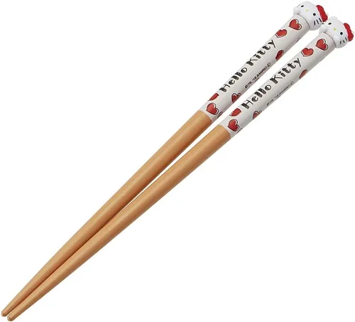 Vista 4 de Skater ANT2T-A Sanrio Hello Kitty Mashugumi Bamboo Chopsticks 16.5cm Set of 3 Pairs