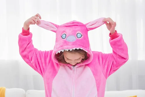 Vista 3 de Pijama unisex para niños, disfraz de animal para Halloween, Navidad, cosplay