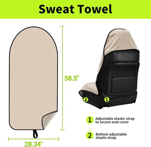 Vista 4 de Leader Accessories. funda universal para asiento delantero de auto, camión, vehículo todoterreno
