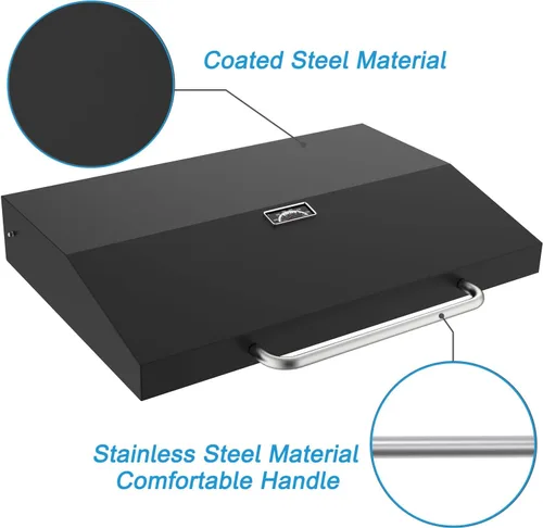 Vista 3 de Tapa con bisagras de mejora para parrillas Blackstone de 36 pulgadas, cubierta dura plana para parrilla Blackstone de 36" 1554 1863 1825 1818