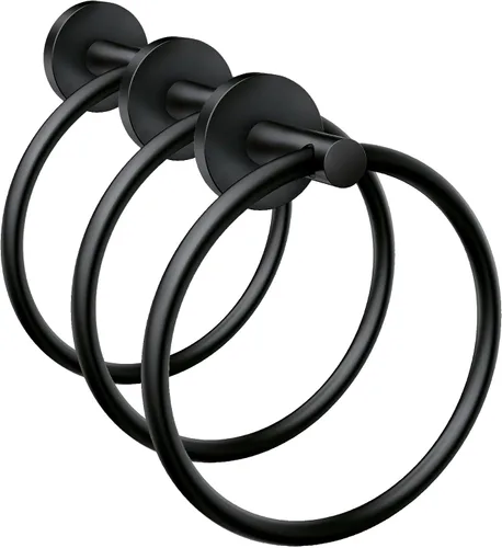Vista 7 de Moen Y5785BL - Anillo de toalla de mano para baño, color negro mate