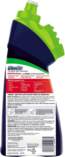 Vista 2 de Woolite InstaClean Pet con Cabezal de Cepillo Limpiador, 1740, 18 fl. oz, 18 Fl Oz, blanco