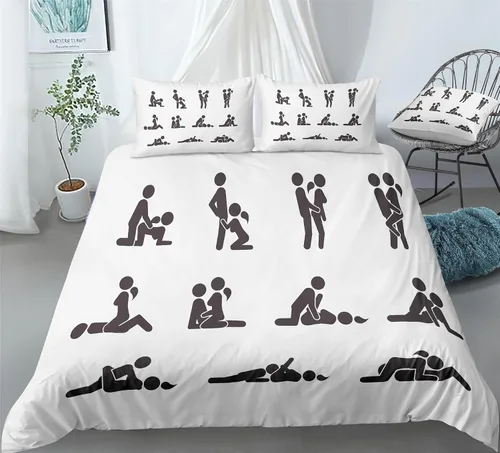 Vista 13 de REALIN Hawthorn Bedding - Juego de funda de edredón 3D, juego de cama de bosque japonés y río de montaña de 2/3/4 piezas, fundas de edredón