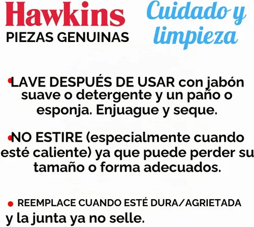 Vista 7 de Hawkins A10-09 - Anillo de sellado para ollas a presión, 2 a 4 litros, color negro