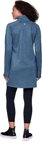 Vista 2 de RBX Active - Vestido tipo túnica de forro polar con cremallera de 14 para mujer, vestido tipo suéter con bolsillos