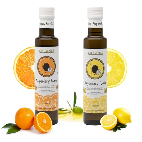 Vista 9 de Paquete de 2 aceite de oliva con sabor virgen extra, 1 botella de infusión de limón, 1 botella de AOVE con infusión de naranja, prensado en frío
